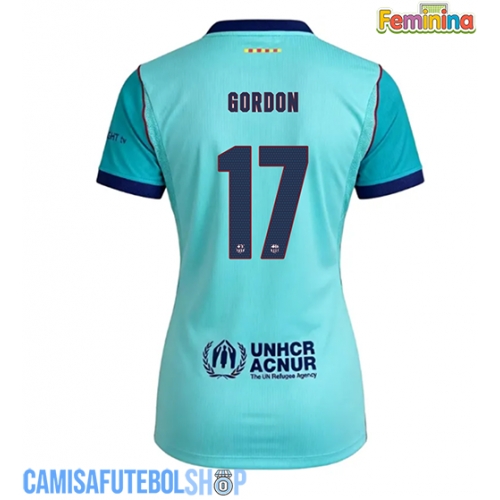 Camisa de time de futebol Barcelona Anthony Gordon #17 Replicas 3º Equipamento Feminina 2026-27 Manga Curta